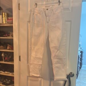SPANX Women's Cropped White Jeans